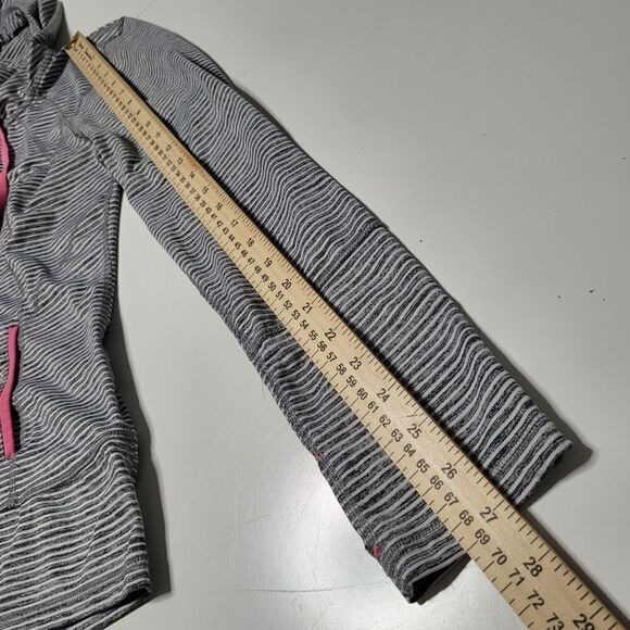 LUKKA LUXE GRAY WHITE LULULEMON TYPE ZIP JACKET MEDIUM M - Picture 2 of 11